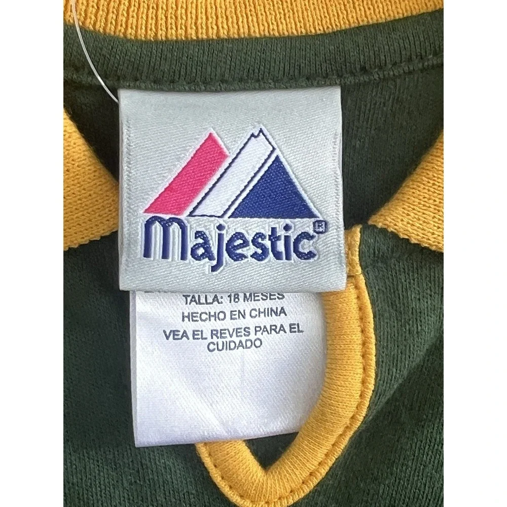 New‎ MLB Majestic Athletics Baby Cheerleader Outfit Green 18 Months